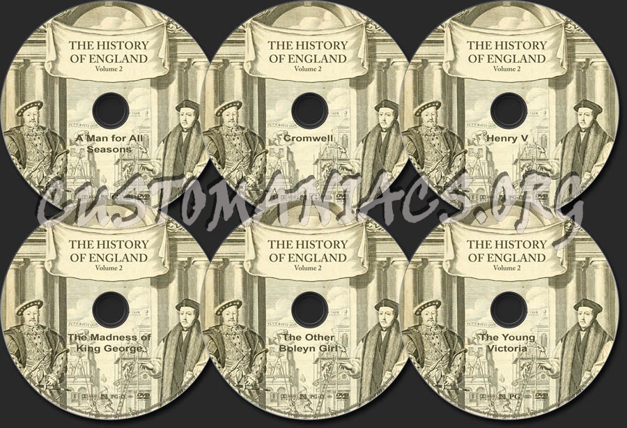 The History of England  - Volume 2 dvd label