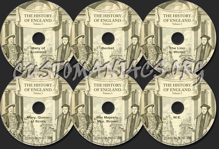 The History of England  - Volume 3 dvd label