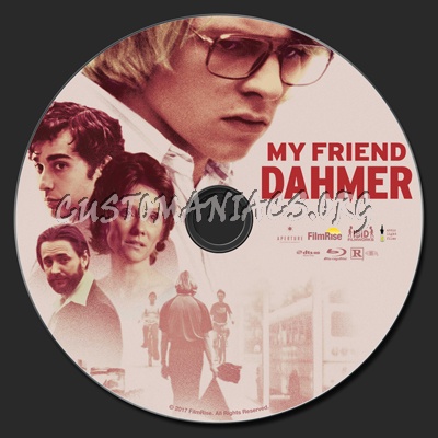 My Friend Dahmer blu-ray label