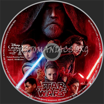 Star Wars: Episode VIII - The Last Jedi (2017) blu-ray label