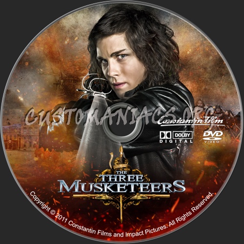 The Three Musketeers (2011) dvd label