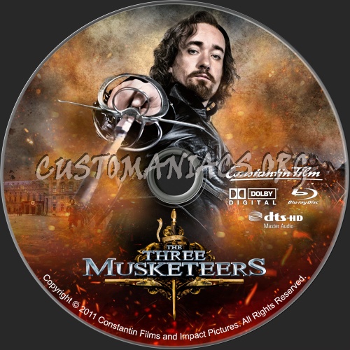 The Three Musketeers blu-ray label