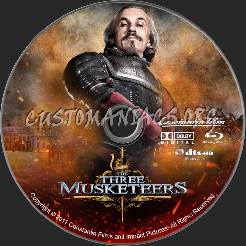 The Three Musketeers blu-ray label