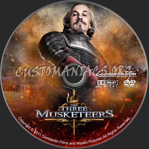 The Three Musketeers dvd label