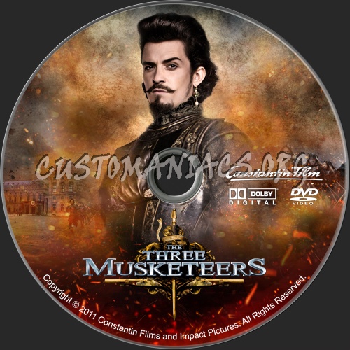 The Three Musketeers dvd label