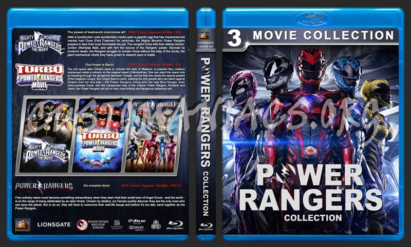 Power Rangers Collection blu-ray cover