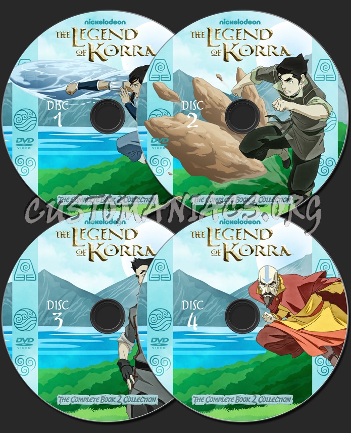 The Legend of Korra Season 2 dvd label