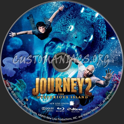 Journey 2 the Mysterious Island blu-ray label