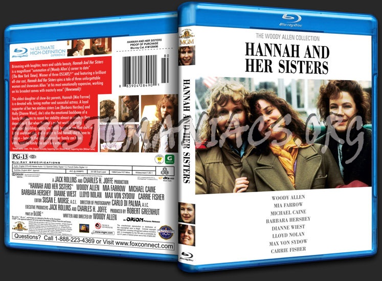 Hannah and Her Sisters blu-ray cover