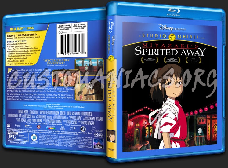 Spirited Away blu-ray cover