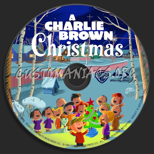 A Charlie Brown Christmas blu-ray label