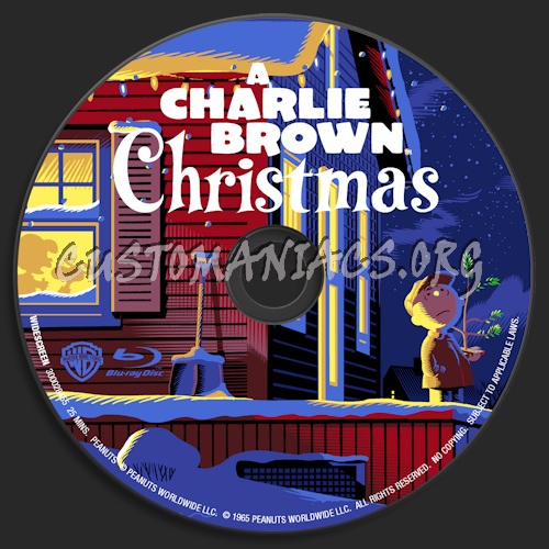 A Charlie Brown Christmas blu-ray label