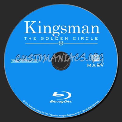 Kingsman The Golden Circle blu-ray label