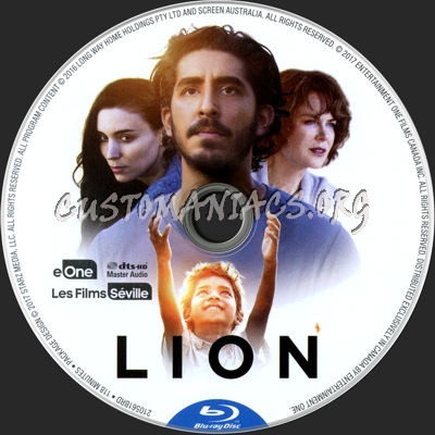 Lion (2016) blu-ray label