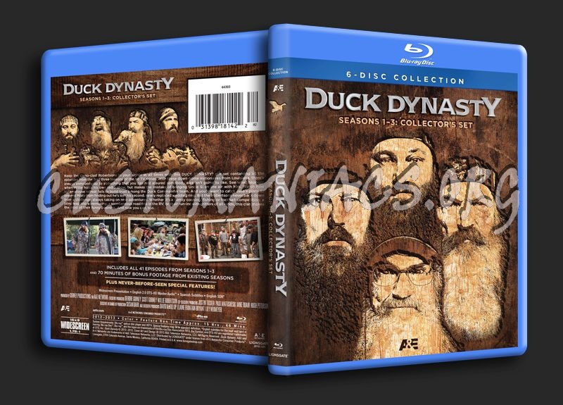 Duck Dynasty Seasons 1-3 blu-ray cover