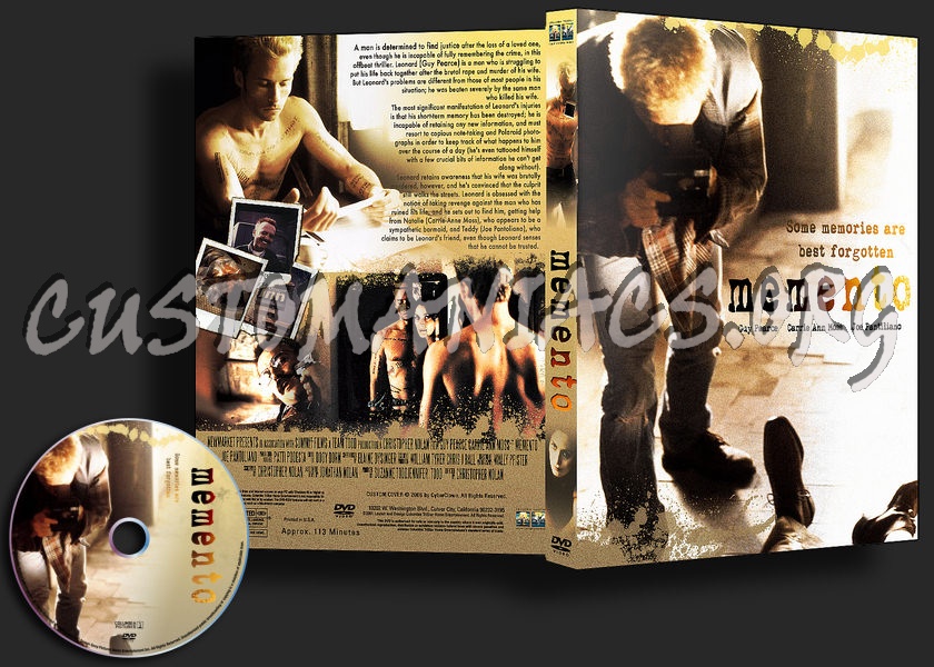 Memento : ( Plus Limited & 3 Disc Editions ) dvd cover