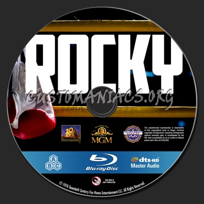 Rocky Remastered blu-ray label