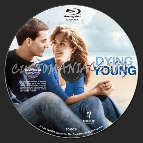 Dying Young Blu Ray Label Dvd Covers Labels By Customaniacs Id 250517 Free Download Highres Blu Ray Label