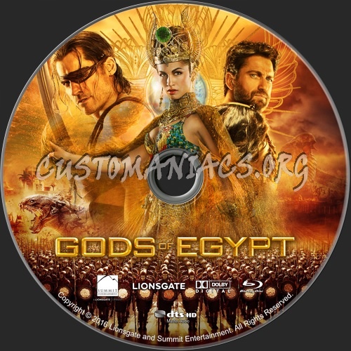 Gods of Egypt blu-ray label