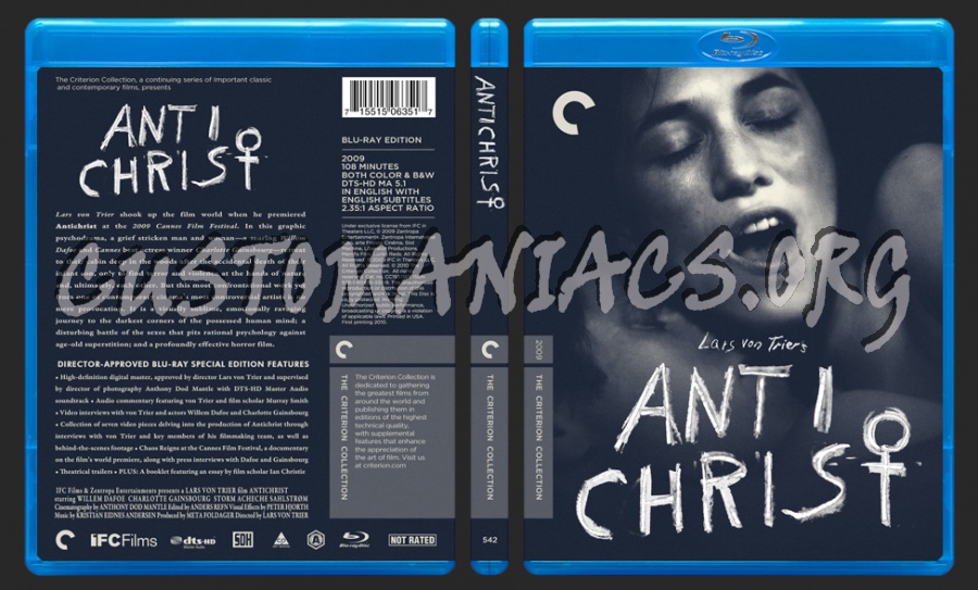 542 - Antichrist blu-ray cover