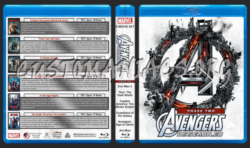 Avengers Assembled - Phase Two blu-ray cover