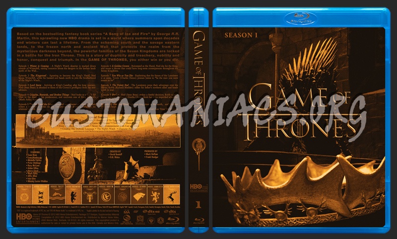 Game Of Thrones - Season 1 blu-ray cover