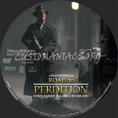 Road to Perdition dvd label