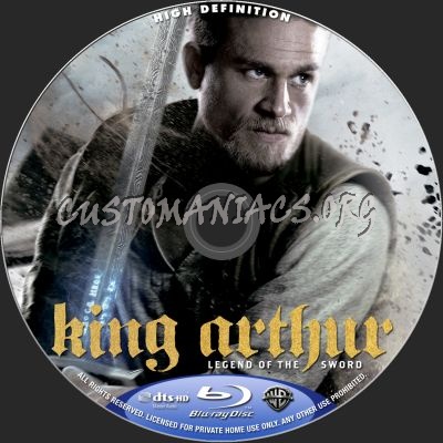 King Arthur - Legend Of The Sword blu-ray label