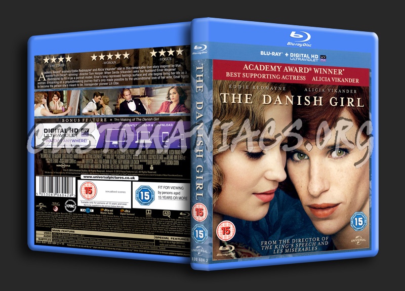 The Danish Girl blu-ray cover