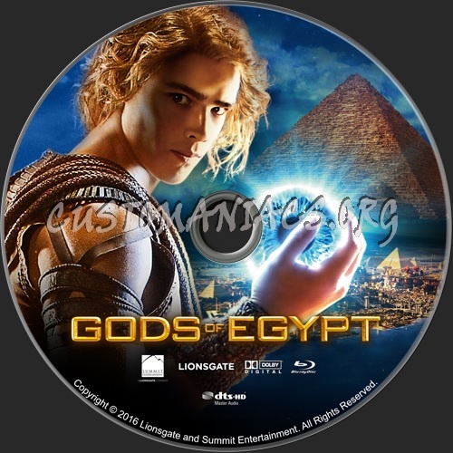 Gods of Egypt blu-ray label