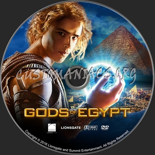 Gods of Egypt dvd label