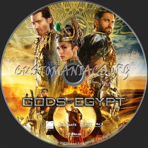 Gods of Egypt blu-ray label