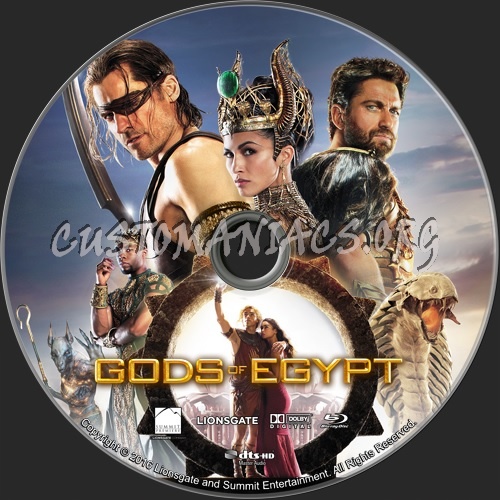 Gods of Egypt blu-ray label