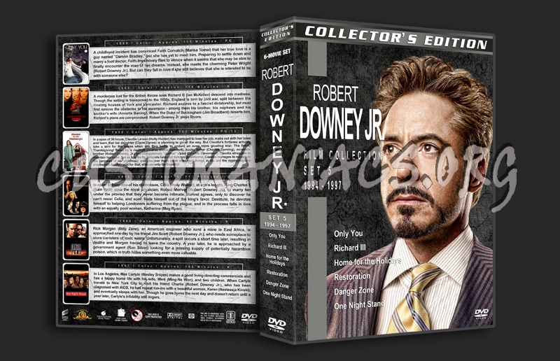 Robert Downey Jr. Film Collection - Set 5 (1994-1997) dvd cover