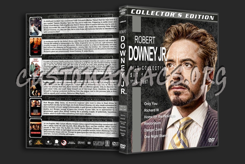 Robert Downey Jr. Film Collection - Set 5 (1994-1997) dvd cover