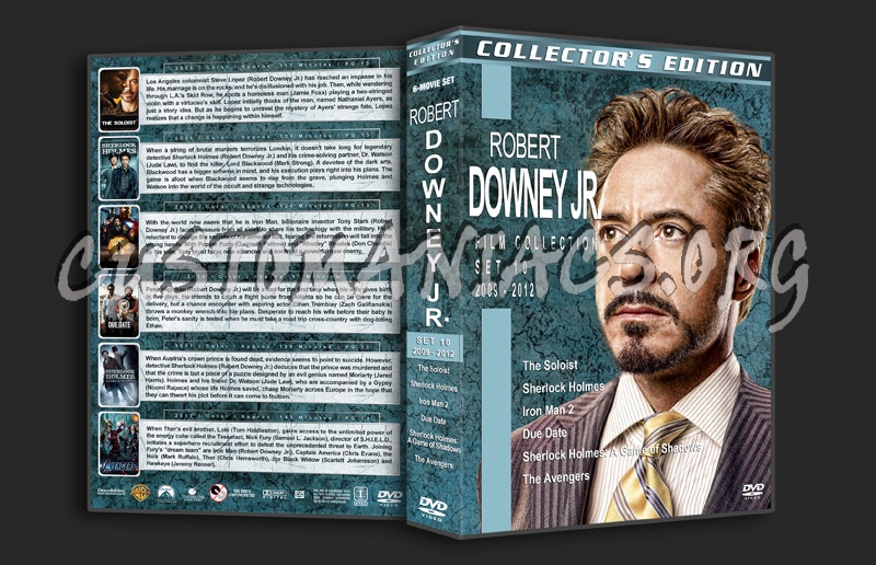 Robert Downey Jr. Film Collection - Set 10 (2009-2012) dvd cover