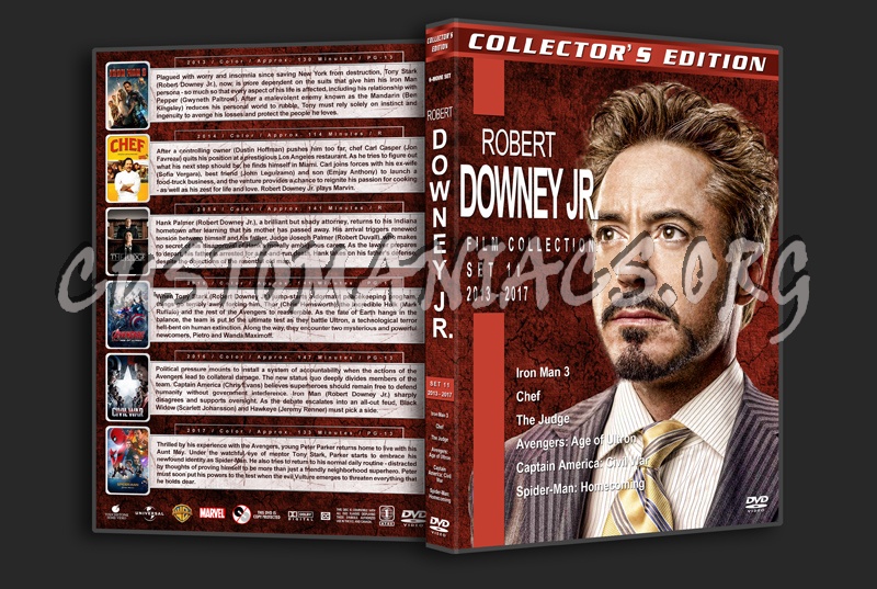 Robert Downey Jr. Film Collection - Set 11 (2013-2017) dvd cover