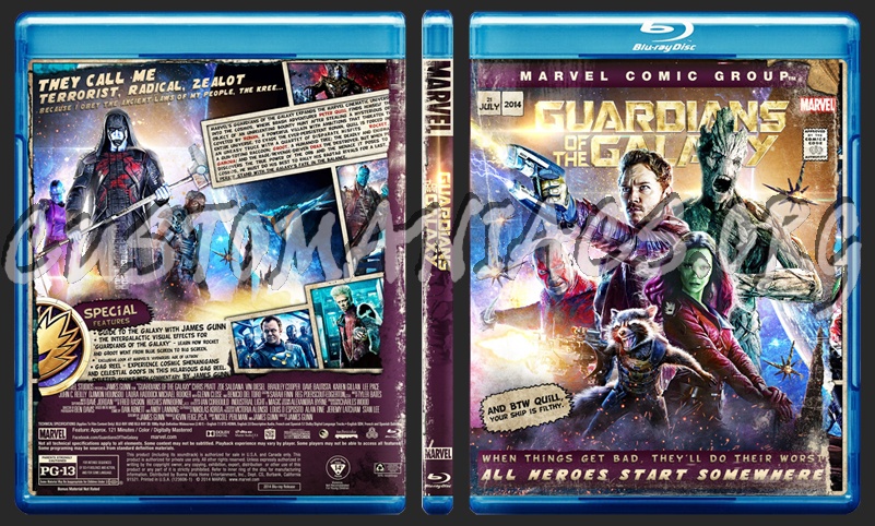 Guardians Of The Galaxy - Matush Comics Collection blu-ray cover