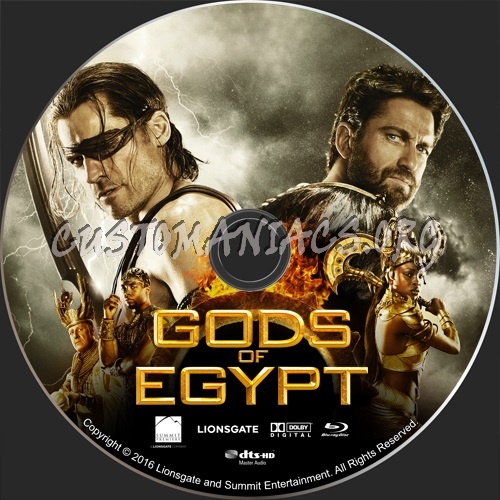 Gods of Egypt blu-ray label