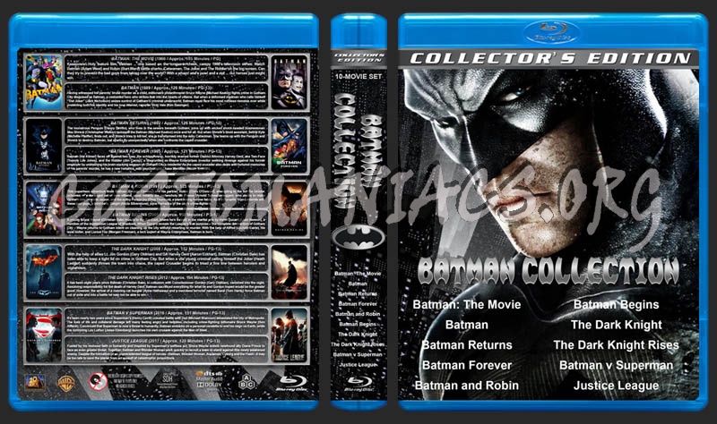 Batman Collection (10) blu-ray cover