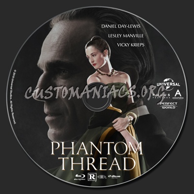 Phantom Thread blu-ray label