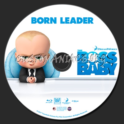 The Boss Baby (2D & 3D) blu-ray label