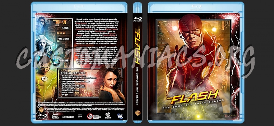 The Flash (2014) - Season 3 blu-ray cover