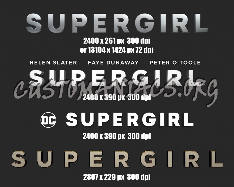 SuperGirl Title Treatments 