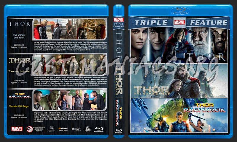 Thor Triple Feature blu-ray cover