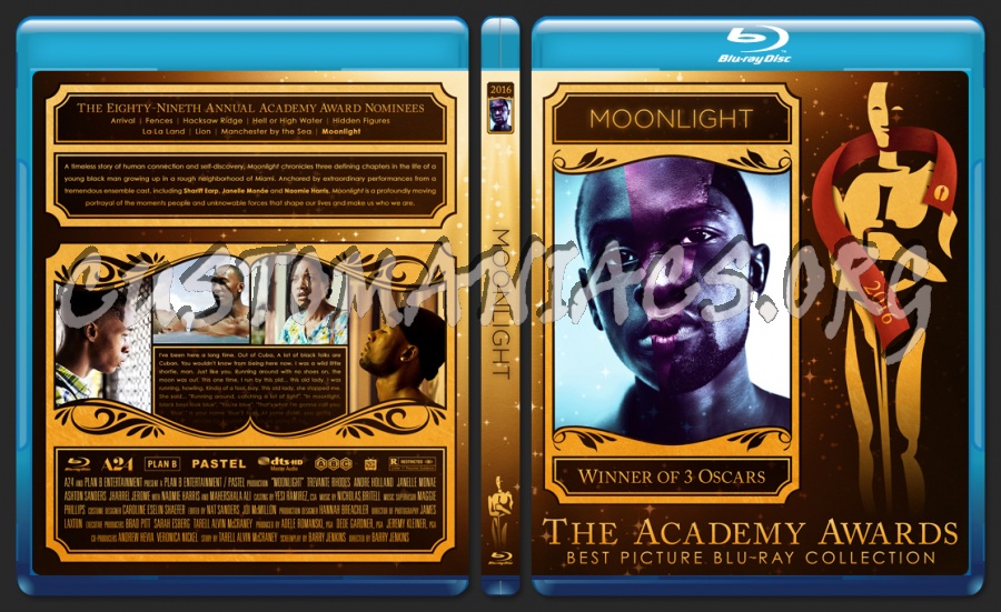 Moonlight - 2016 - Academy Awards Collection blu-ray cover