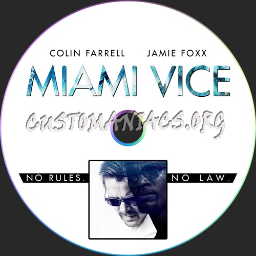 Miami Vice dvd label