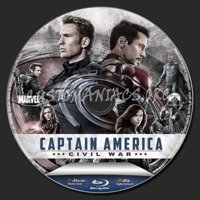 Captian America: Civil War (Special Edition) blu-ray label