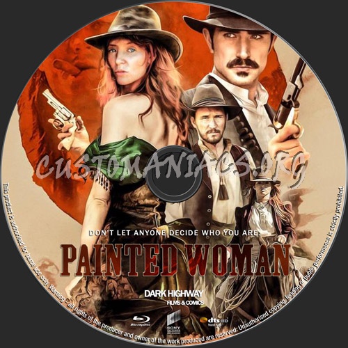 Painted Woman blu-ray label