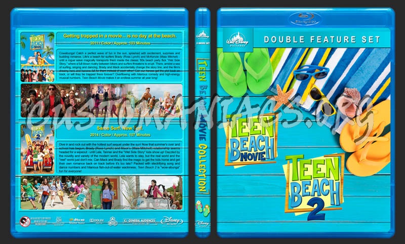 Teen Beach Movie Double Feature blu-ray cover
